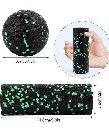 Fascia Ball Set with Massage Ball & Foam Roller - Pain Relief for Plantar Fasciitis & Spinal Acupressure - Buy Online on GoSupps.com