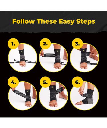 Ankle Brace for Women and Men - Adjustable Strap for Arch Support - Plantar Fasciitis Brace for Sprained Ankle Achilles Tendonitis Pain and Injured Foot - Breathable Copper Infused Nylon (X-Large) - Buy Online on GoSupps.com