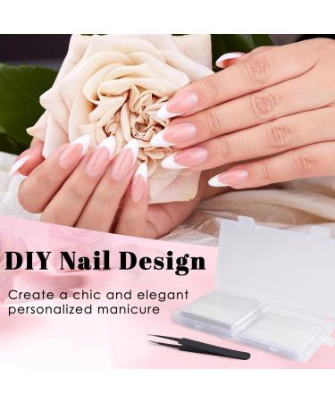 French Tip Nail Stickers - 90 Sheets 3420 Pieces Self-Adhesive DIY Nail Strips for Perfect French Manicure - Buy Online on GoSupps.com