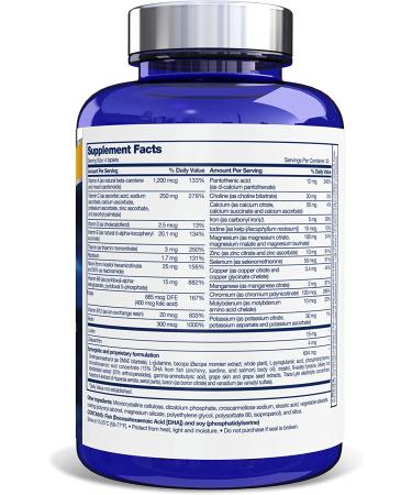 Focus Factor Brain and Vision Supplement 120 Count - Eye Vitamin & Mineral Multivitamin for Adults with Lutein and Zeaxanthin - Improves Focus, Concentration, and Memory - 1 Pack - Buy Online on GoSupps.com