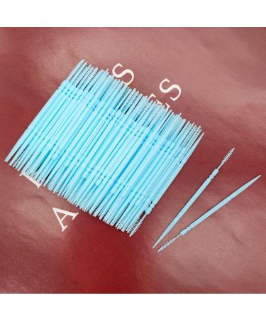 Medsuo 100PCs Blue Plastic Dental Picks - Soft Interdental Brushes & Flossing Tools for Portable Oral Care - Buy Online on GoSupps.com