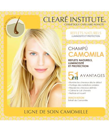Clear Institute - Natural Chamomile Shampoo | Free of Sulfates SLS SLES Parabens and Silicones | Lightening. Golden Highlights | Children and Adults | 98% Natural Ingredients | 400 ml - Buy Online on GoSupps.com