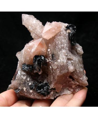 Natural Crystal Rough Natural Red Quartz Ruby Crystal with Flower Specularite Specimen/Inner Mongolia - Buy Online on GoSupps.com