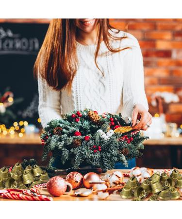 100 Pieces Vintage Bronze Craft Bells for Wind Chimes & Decor - Small Hanging Ornaments for Dog Potty Training & Wedding Decor - Buy Online on GoSupps.com