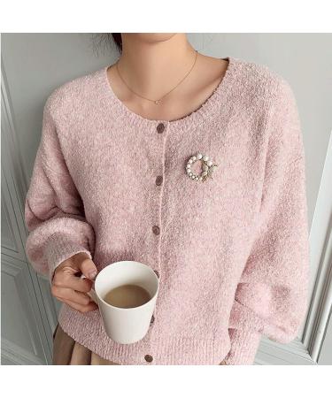 WIPPWER Pin Jewelry Gifts for Women High-end Brooch Pins for Women Sweater Coat Suit Clothes Accessories Golden Rhinestone Brooch Pins Stylish and Elegant Brooches & Pins - Buy Online on GoSupps.com