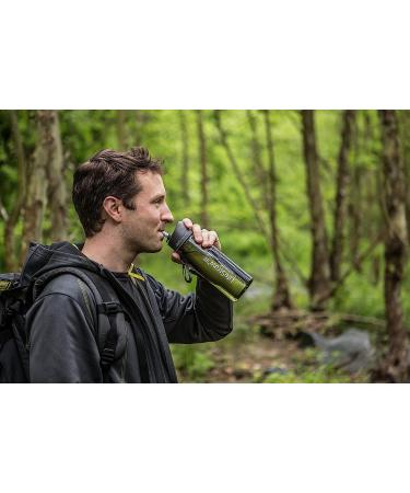 LifeStraw Go Bottle 2-Stage with Integrated 1 000 Liter LifeStraw Filter and Activated Carbon  Green  22oz Green 22oz - Buy Online on GoSupps.com