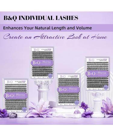 Lash Clusters Individual Lashes 260 PCS - 3D Natural Fluffy Eyelash Extensions - 15mm Wispy Effect - DIY at Home - Q40D-15mm - Buy Online on GoSupps.com