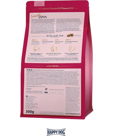 Happy Dog Sole Feed for Small Breeds | Sensible Mini XS Japan 300g - Premium Nutrition for Adult Dogs - Buy Online on GoSupps.com