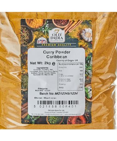 Old India Caribbean Curry Powder 2kg - Authentic Spice Blend for Exotic Flavors - Buy Online on GoSupps.com
