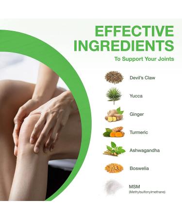 Greens First Joint Health Supplement - Natural Antioxidant for Joint Relief - Yucca Turmeric Ginger - 120 Vegetarian Capsules - Buy Online on GoSupps.com