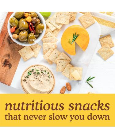 Simple Mills Almond Flour Crackers Fine Ground Sea Salt Snack Packs - Gluten Free Vegan Healthy Snacks 4.9oz (Pack of 6) - Buy Online on GoSupps.com