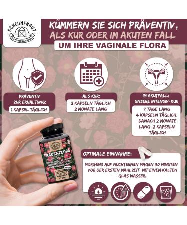 Frauenflora Intimate Flora Complex - 200bn CFU - 4 Tested Strains: Lactobacillus Reuteri Rhamnosus Crispatus Acidophilus - Gut Health & Probiotic Support - International Shipping - Buy Online on GoSupps.com