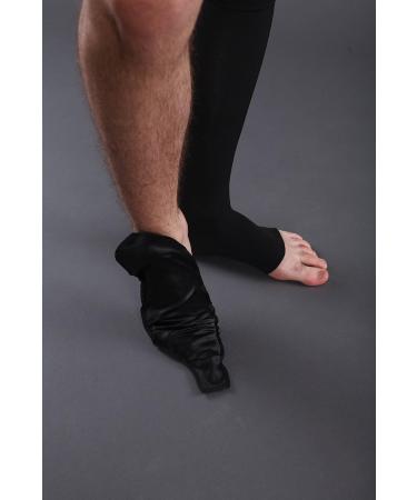 Buy Knee High Compression Stockings - Class 1 Open Toe Black - International Shipping Available - Buy Online on GoSupps.com