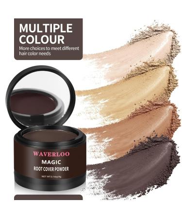 Waverloo Magic Root Cover Up Powder - Dark Brown Hair Color Repair Waterproof Touch Up for High Forehead & Hair Loss (4g) - Ideal for Men & Women - Buy Online on GoSupps.com