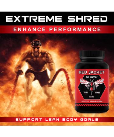 Red Jacket Thermogenic Fat Burner Advanced Weight Loss Pills for Energy Boost Metabolism Ignite Extreme Shred and Focus Ultra Potent Diet Supplement for Lean Body and Performance Power - Buy Online on GoSupps.com