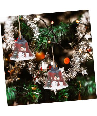 Buy Abaodam 2-St Bell Pendant - Wrought Iron Christmas Decoration - Santa & Snowman Bells - Metal Tree Bells (7x7cm Set of 2) | International Shipping Available - Buy Online on GoSupps.com