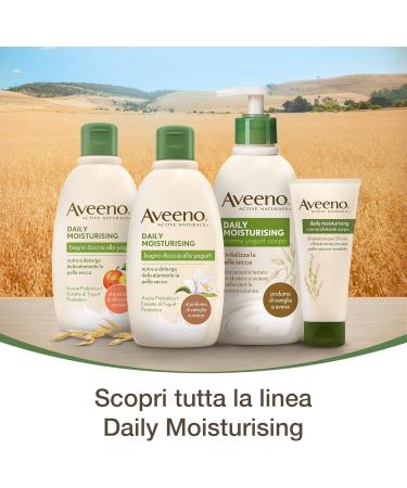 EASO MANO Aveeno Yogurt shower shower gel daily moisturizing with scent of vanilla and oats without soap for normal dry skin including sensitive skin 300 ml Vanilla 1 unit Confezione da 1 - Buy Online on GoSupps.com