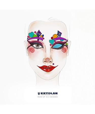 Kryolan Pintura Water Color 25ml - True Red | Washable Vegan Perfume-Free Paraben-Free Gluten-Free | Ideal for Kids Parties Carnival & Halloween - Buy Online on GoSupps.com