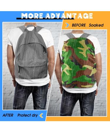 Amylove Waterproof Backpack Rain Cover 30-40L - 4 Pcs Reflective Strip Ultralight Pack Cover with Adjustable Strap and Storage Pouches - Buy Online on GoSupps.com
