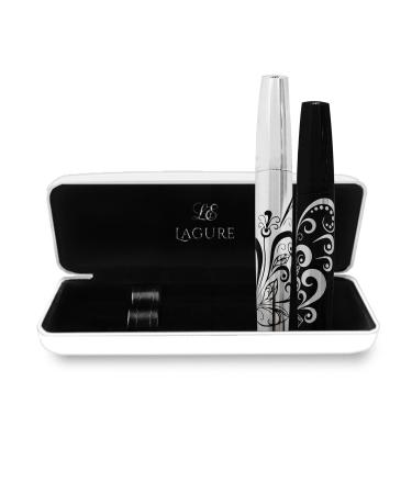 400x Silk Fiber Lash Mascara - Best for Thickening & Lengthening Eyelashes - Premium Quality Last All Day Waterproof Smudge proof Hypoallergenic - Includes Carry Case