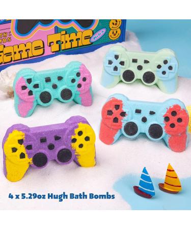 KHH Game Bath Bombs Gift Set - Handmade Organic Bathbombs for Ultimate Relaxation - Great Gift for Gamers and Boyfriends - Buy Online on GoSupps.com