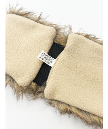 Women's/Ladies Assorted Winter Warm Knitted Headbands with Stretch Winter Warmer (Roasted Coffee Faux Fur) - Buy Online on GoSupps.com
