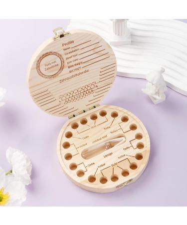Personalized Tooth Box for Boys & Girls | Milk Tooth Jar with Tweezers | Perfect Baby Gift | 12.5x12x2.9cm - Buy Online on GoSupps.com