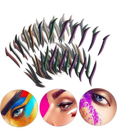 Mikinona 40 pairs Fashion Reusable Eyeliner for Stickers Eyes Winged Tapes Tool Double Makeup Glitter - Buy Online on GoSupps.com