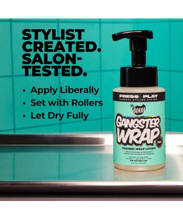 The Doux GANGSTER WRAP Foaming Wrap Lotion - Mousse for Curly Hair - One-Step Styler for Blowouts Roller Sets and Pixies - Buy Online on GoSupps.com