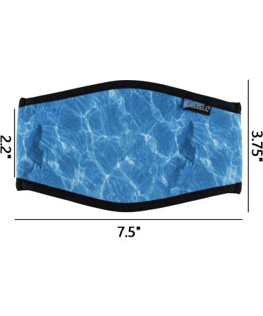 Bluecell Neoprene Diving Mask Strap Cover - Ocean Pattern (2pcs) - Buy Online on GoSupps.com