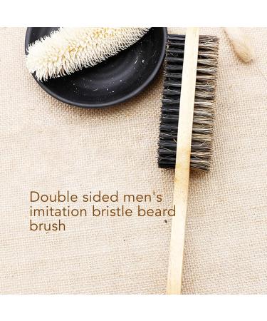 Premium Double-Sided Hair Brushes & Beard Styling Tools for Men | Natural Wood Handle & Razor Comb for Home Salon - Buy Online on GoSupps.com