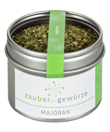 Magic of Spices Marjoram dried and shredded top quality in resealable aroma tin 10 g