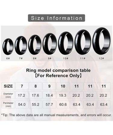 Genuine Hematite Ring for Men and Women - Root Chakra Balancing Jewelry Gift - Size 6-12 - Buy Online on GoSupps.com