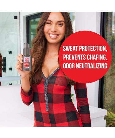 Happy Nuts Comfort Powder Spray: Anti-Chafing & Mens Deodorant Aluminum-Free Sweat and Odor Control for Jock Itch Groin and Men's Private Parts (1 Pack Fragrance-Free) Fragrance-Free 2.75 Ounce (Pack of 1) - Buy Online on GoSupps.com