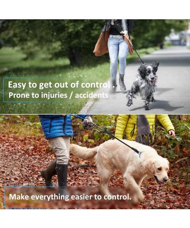 Yangbaga Dogs Shock Absorber Strong Extension Bungee Dog Leads Prevent Injury on Arm and Shoulder Suitable for Many Types of Leashes and Collars Good for Small Medium Large Dogs Black XL(For dogs 60KG) - Buy Online on GoSupps.com