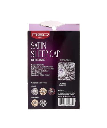 Red By Kiss Silky Satin Super Jumbo Sleep Cap - Zebra Print - Buy Online on GoSupps.com