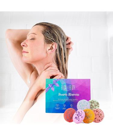 Boca Body Aesthetics Luxury Aromatherapy Shower Steamers (Set of 6) - Therapeutic Shower Bombs for Self Care and Relaxation - Ideal Birthday Gifts for Men & Women - Buy Online on GoSupps.com