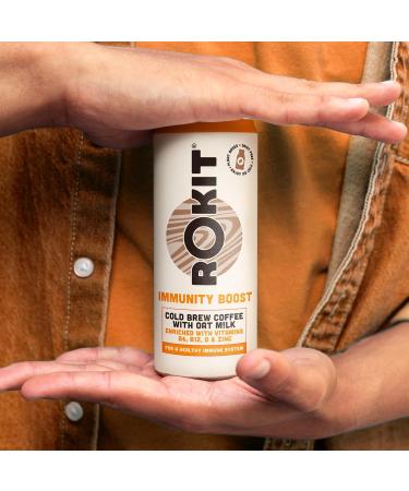 Rokit Immunity Boost Cold Brew Coffee & Oat M!lk 12 Count - Pack of 1 - Buy Online on GoSupps.com