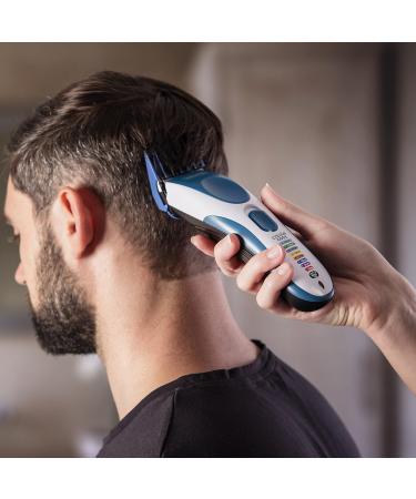 Wahl Colour Pro Cordless Hair Clippers for Men - Easy Home Haircutting with Colour Coded Guide Combs - Buy Online on GoSupps.com