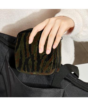 Camouflage Pattern Menstrual Cup Pouch & Sanitary Napkin Storage Bag - Large Capacity Travel Organizer - Buy Online on GoSupps.com