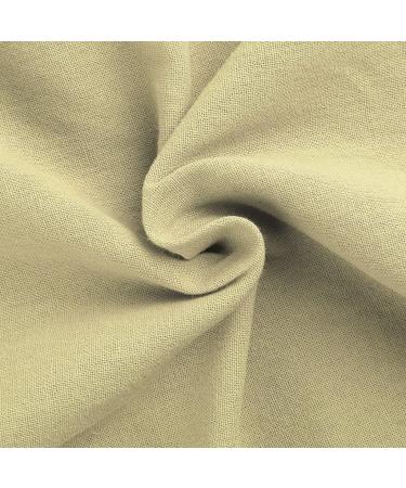 Women's Cotton Linen Wide Leg Lounge Pants - High Waist Drawstring Casual Trousers (X-Large, Beige) - Buy Online on GoSupps.com