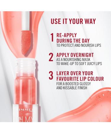 Rimmel Oh My Gloss! Lip Oil - Pink Flush - Buy Online on GoSupps.com