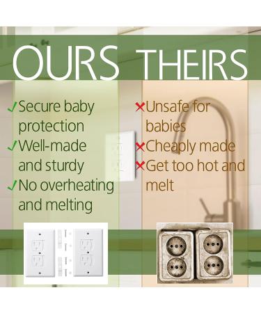 Bates- Self Closing Outlet Covers  2 Pack  Sliding Outlet Covers  Outlet Cover  Outlet Covers Baby Proofing  Baby Outlet Cover  Baby Proofing Outlet Cover  Plug Covers for Electrical Outlets - Buy Online on GoSupps.com
