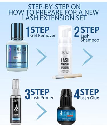 Stacy Lash Gel Remover 0.51 fl.oz - Fast Lash Adhesive Dissolver | GBL Free | 60s Dissolution Time | Aquamarine Color - 15ml - Buy Online on GoSupps.com
