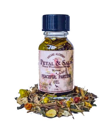Peaceful Parting Oil by Petal & Salt Gentle Herbal Blend for Letting Go Closure Emotional Release Healing Goodbyes Calm Transitions & Inner Peace