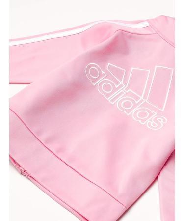 adidas Girl's Zip Front Tricot Jacket and Joggers Set - 2T Light Pink - Buy Online on GoSupps.com