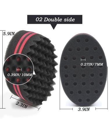 5 Pcs Hair Sponge Set with 1 Pc Hair Pick - Twist, Curl, and Blend - Men and Women - Buy Online on GoSupps.com