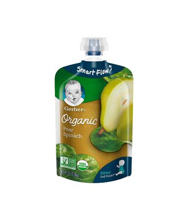 Gerber Organic 2nd Foods Baby Purees Variety Pack - 18 Count, 3.5 oz Fruit & Veggies - Buy Online on GoSupps.com