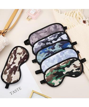 6-Pack Kids Camo Sleep Mask - Soft Satin Eye Cover for Boys | Adjustable Straps, Light Blocking, 6 Camouflage Styles - Buy Online on GoSupps.com