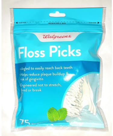 Floss Picks Angled Mint 75.0 ea